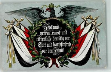 Fahne Fest und getreu