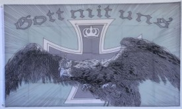 Fahne Adler steigt auf Gott mit uns