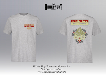 -  White Boy Summer- Adventure- Brust/Rückendruck- grau