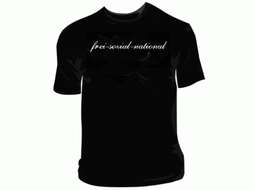 frei - sozial - national  T-Hemd