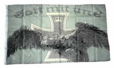 Fahne Gott mit uns Reichsadler  90 x 150 cm