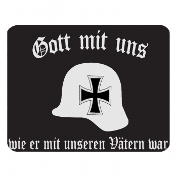 Mausunterlage Stahlhelm