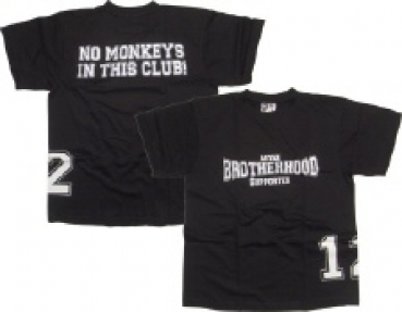 T-Shirt - AB "No Monkeys" (blau & schwarz)