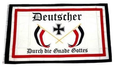 Fahne Deutscher durch die Gnade Gottes