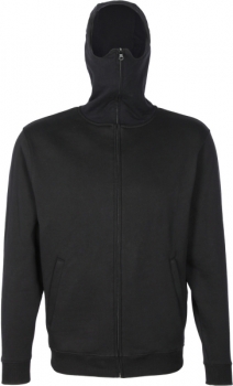 Ninja Hooded Zipper schwarz in S