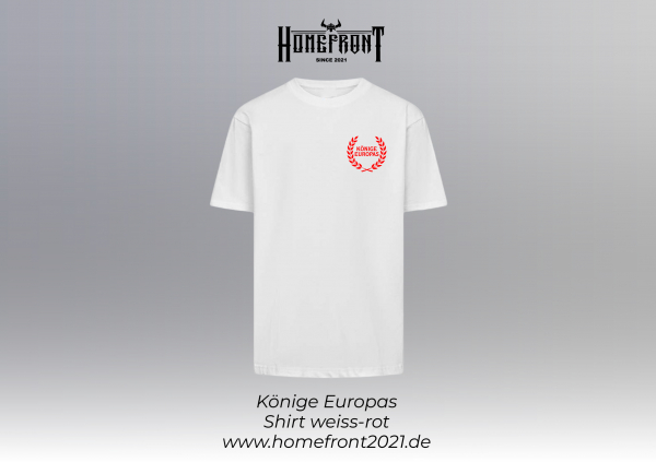 Könige Europas-Shirt- weiss