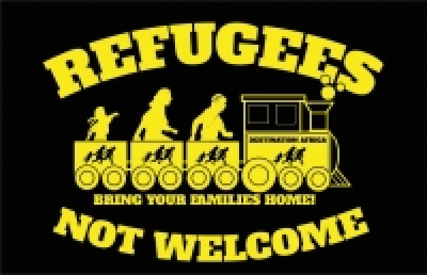 Fahne Refugees NOT WELCOME