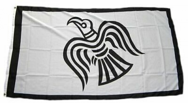 Fahne Rabe Wikinger