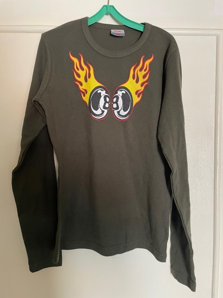 Mädel Shirt Langarm Billardkugel- DOPPELGRÖSSE s/m