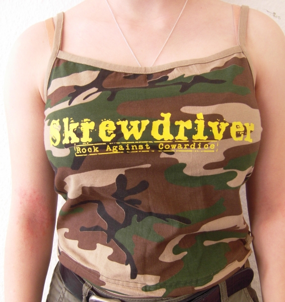 Skrewdriver Woodtarn Cropped Top