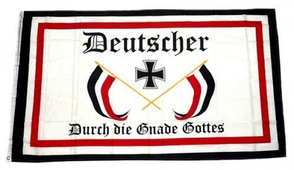 Fahne Deutscher durch die Gnade Gottes