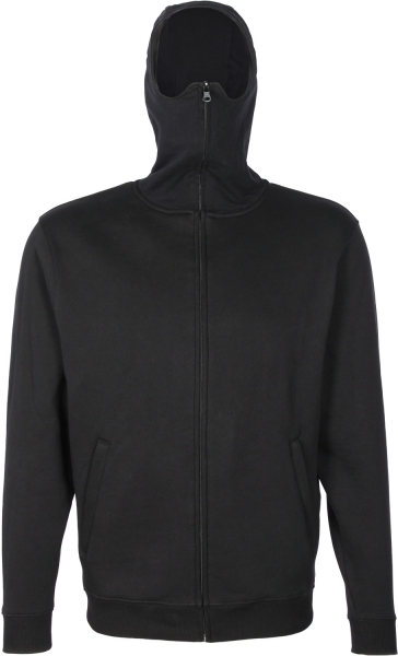 Ninja Hooded Zipper schwarz in S